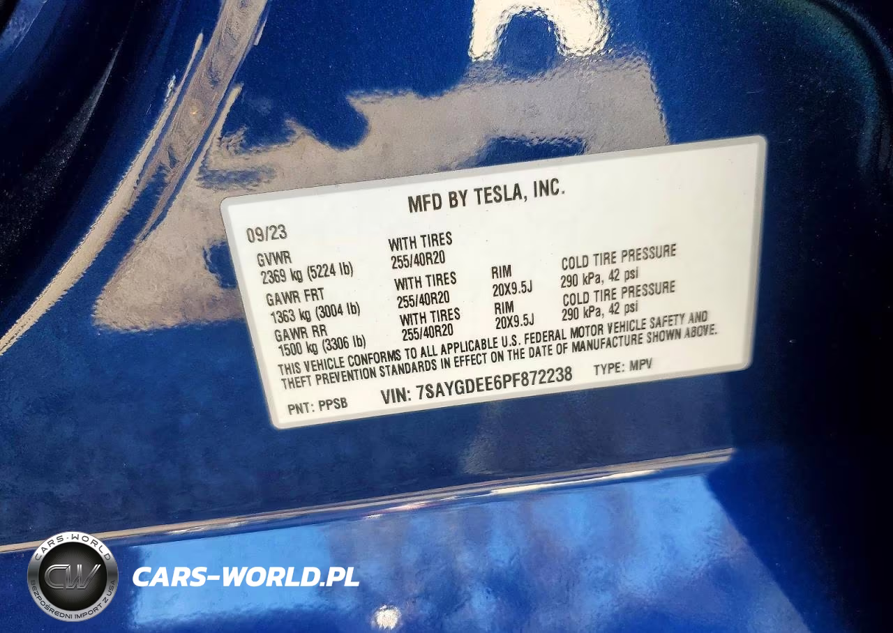 2023 Tesla Model Y VIN:7SAYGDEE6PF872238 - 12