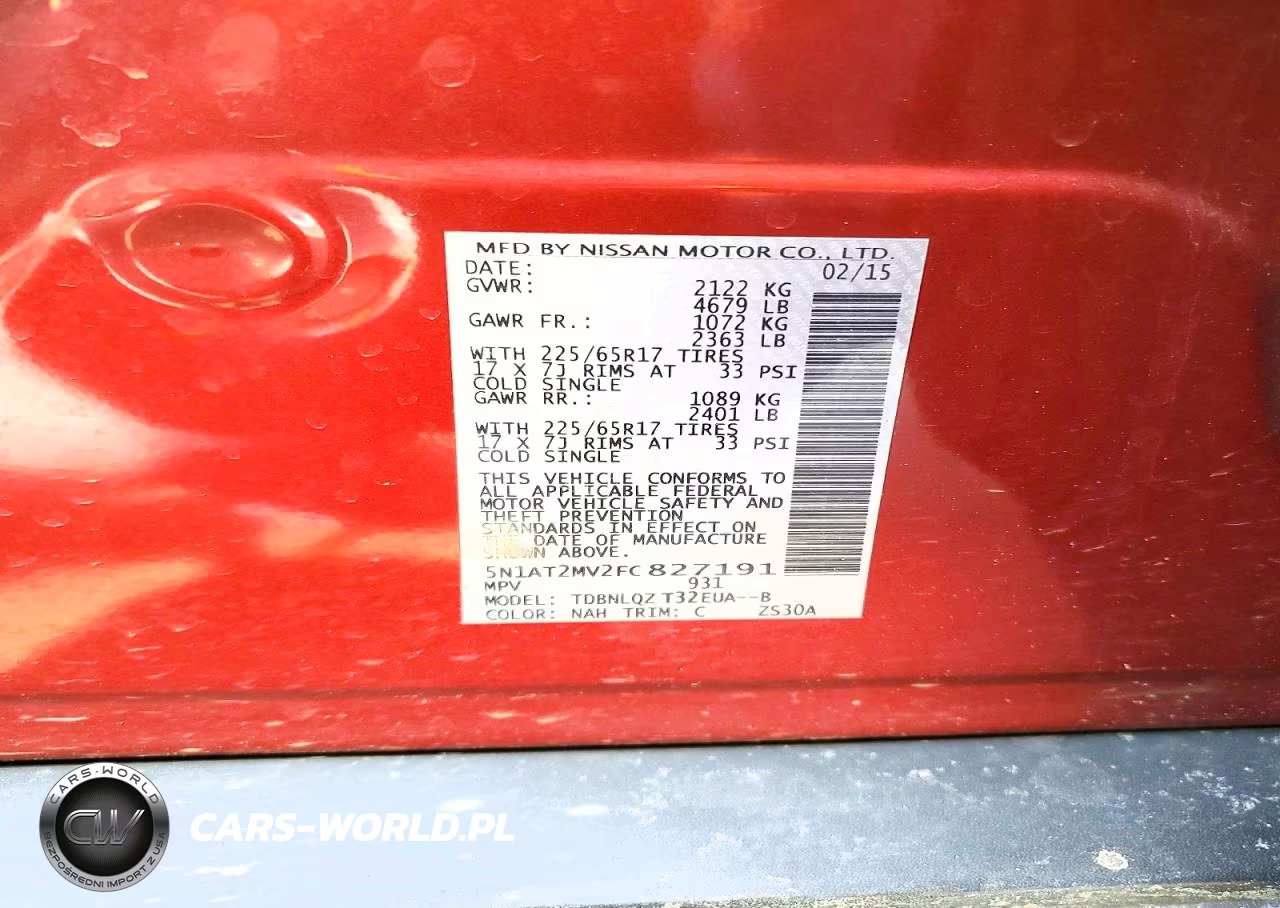 2015 Nissan Rogue S VIN:5N1AT2MV2FC827191 - 12