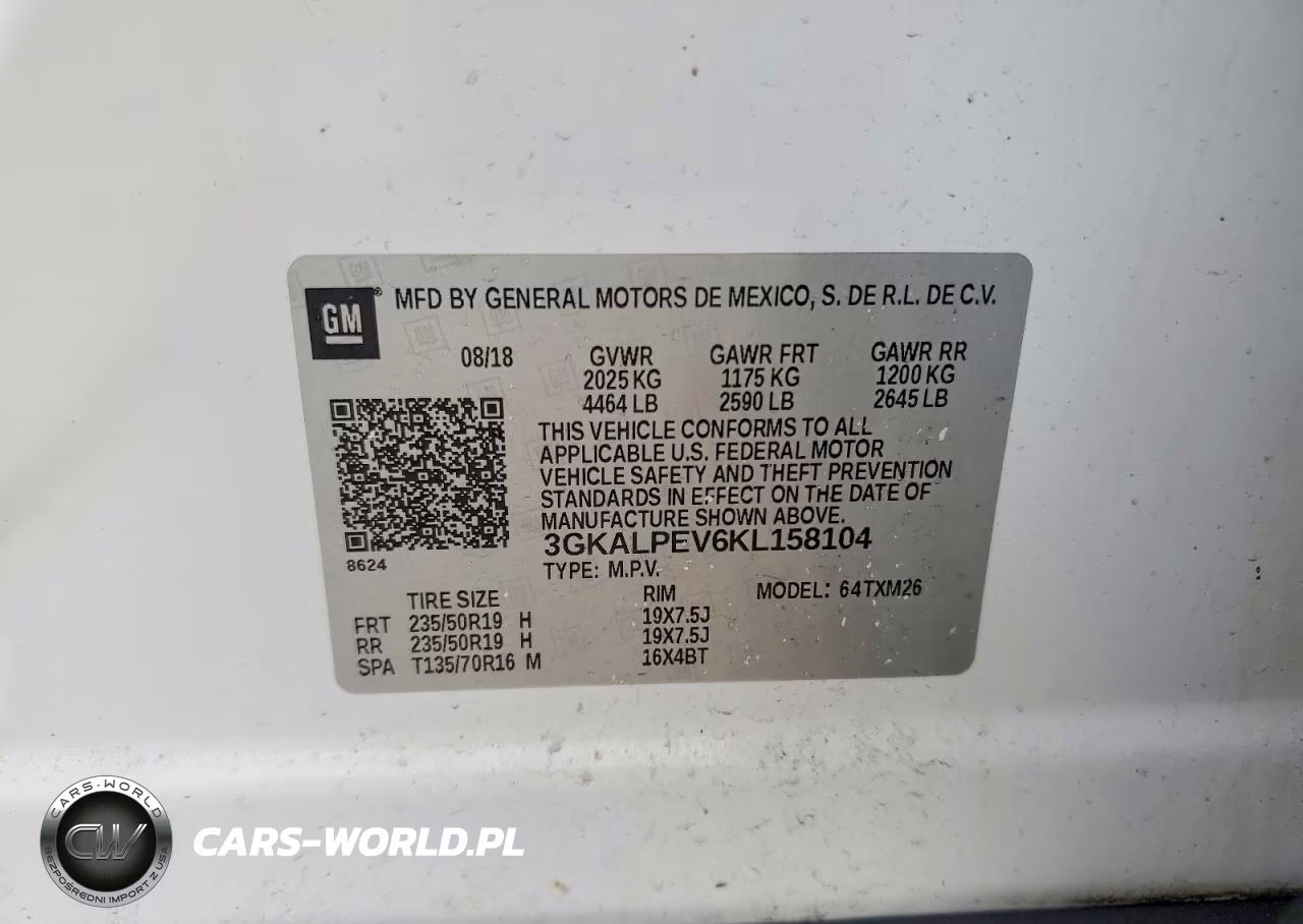 2019 GMC Terrain Slt VIN:3GKALPEV6KL158104 - 12
