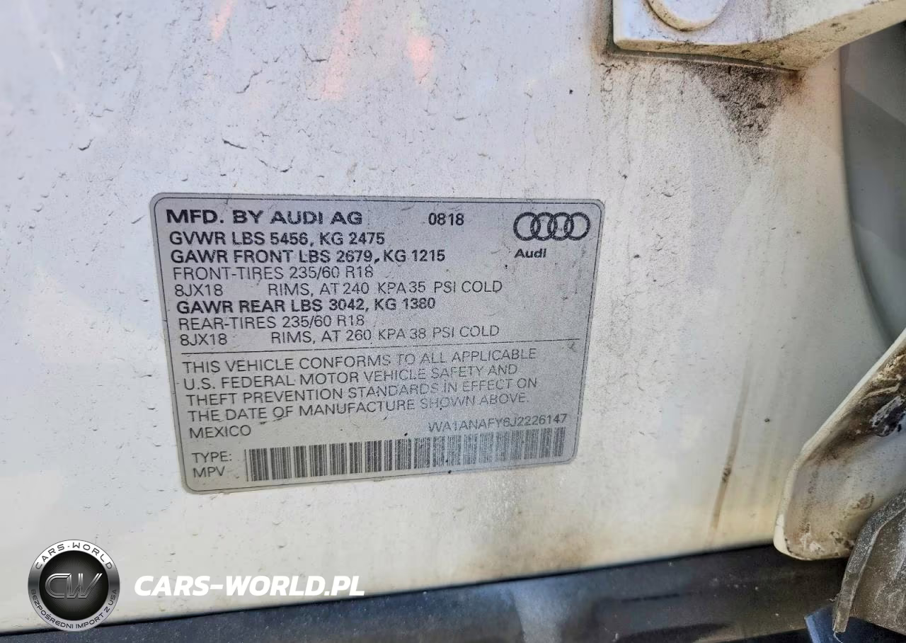 2018 Audi Q5 Premium VIN:WA1ANAFY6J2226147 - 13
