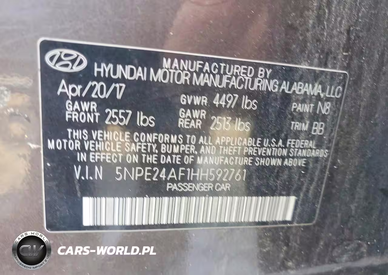 2017 Hyundai Sonata Se VIN:5NPE24AF1HH592761 - 12