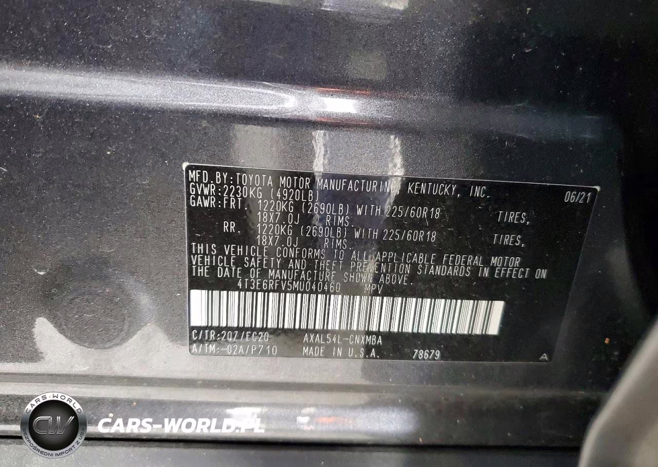 2021 Toyota Rav4 Xse VIN:4T3E6RFV5MU040460 - 13