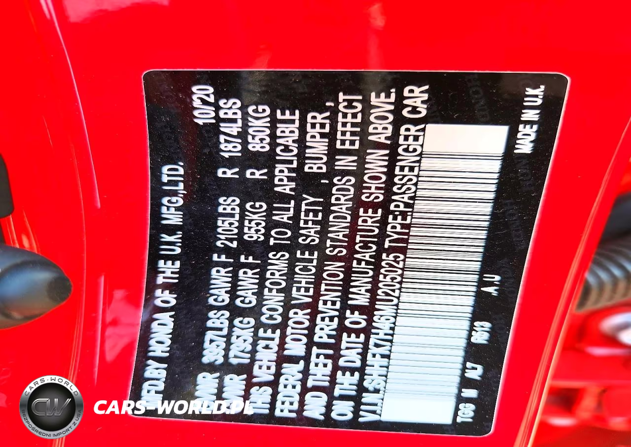 2021 Honda Civic Sport VIN:SHHFK7H46MU205025 - 12