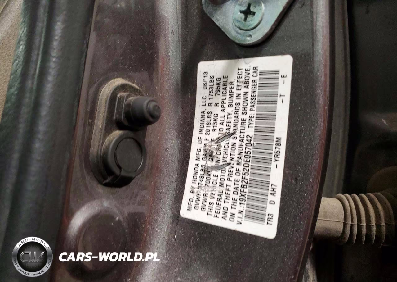 2013 Honda Civic VIN:19XFB2F52DE057042 - 12