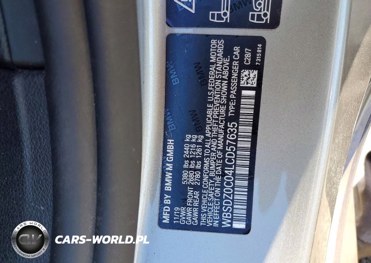 2020 BMW M8 VIN:WBSDZ0C04LCD57635 - 13