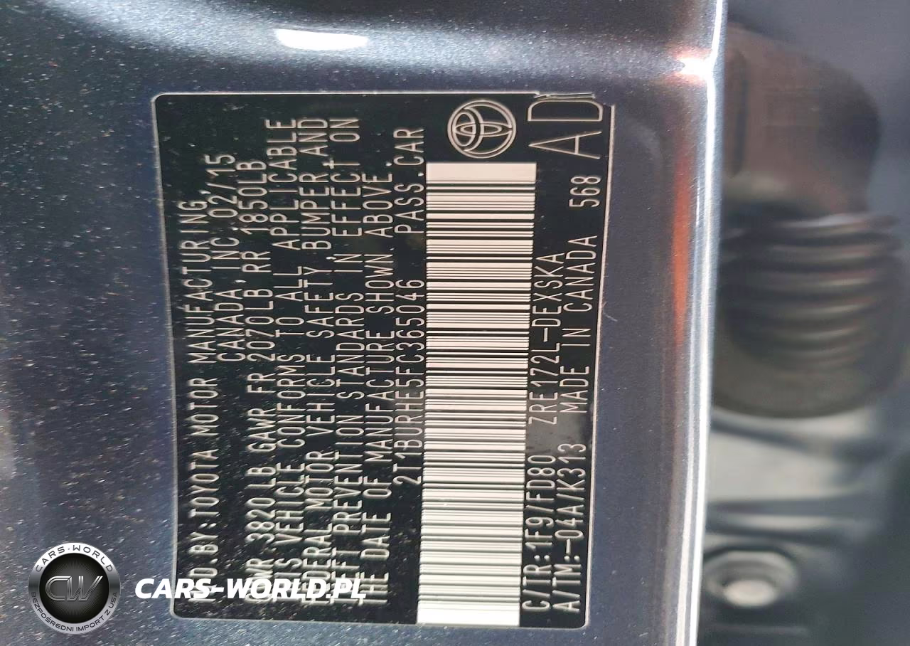 2015 Toyota Corolla VIN:2T1BURHE5FC365046 - 13