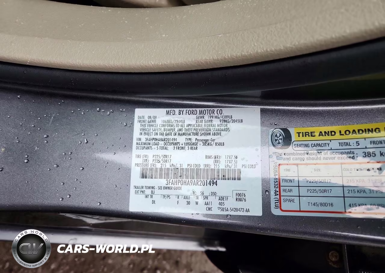 2010 Ford Fusion Se VIN:3FAHP0HA9AR201494 - 13