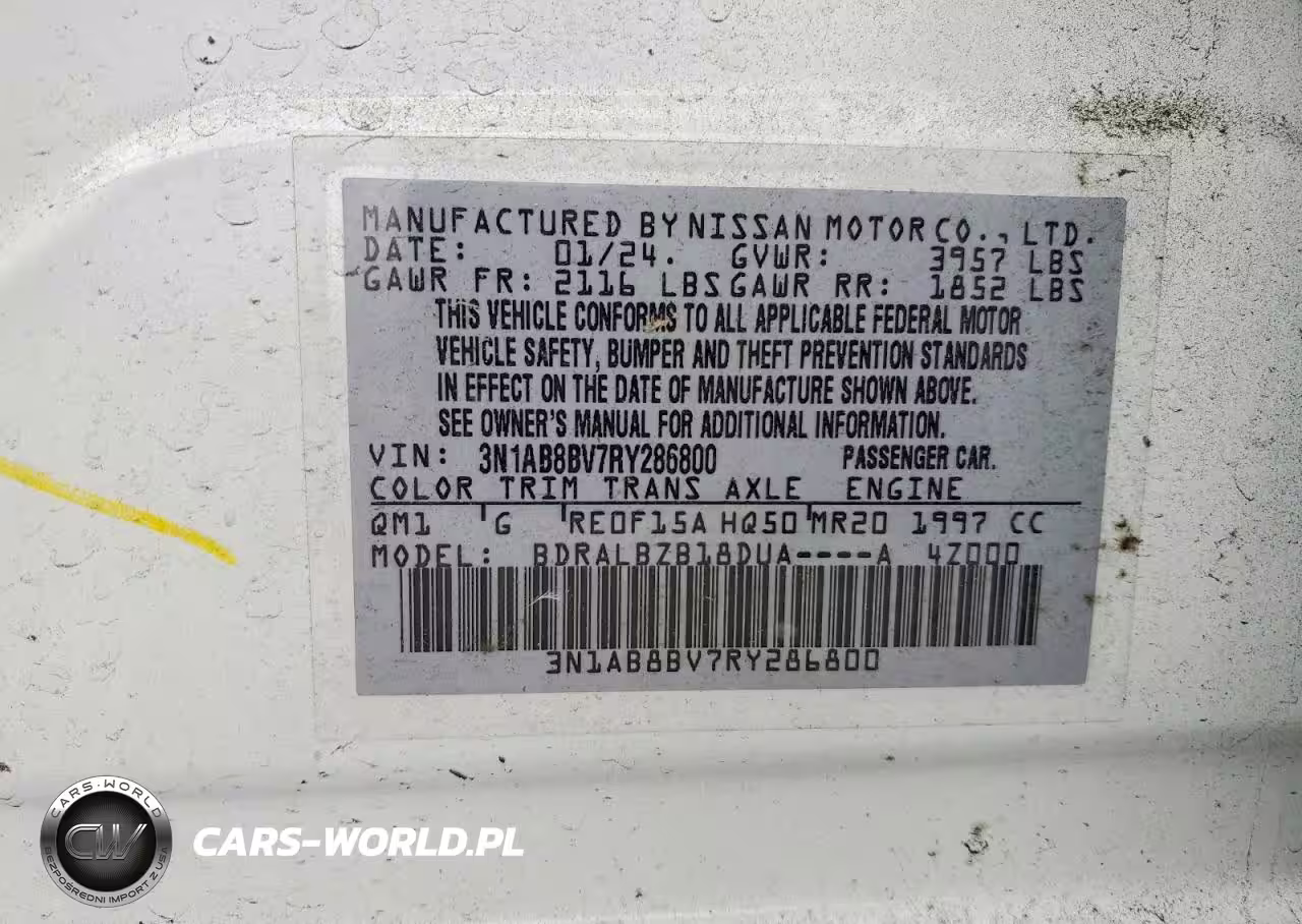 2024 Nissan Sentra S VIN:3N1AB8BV7RY286800 - 12