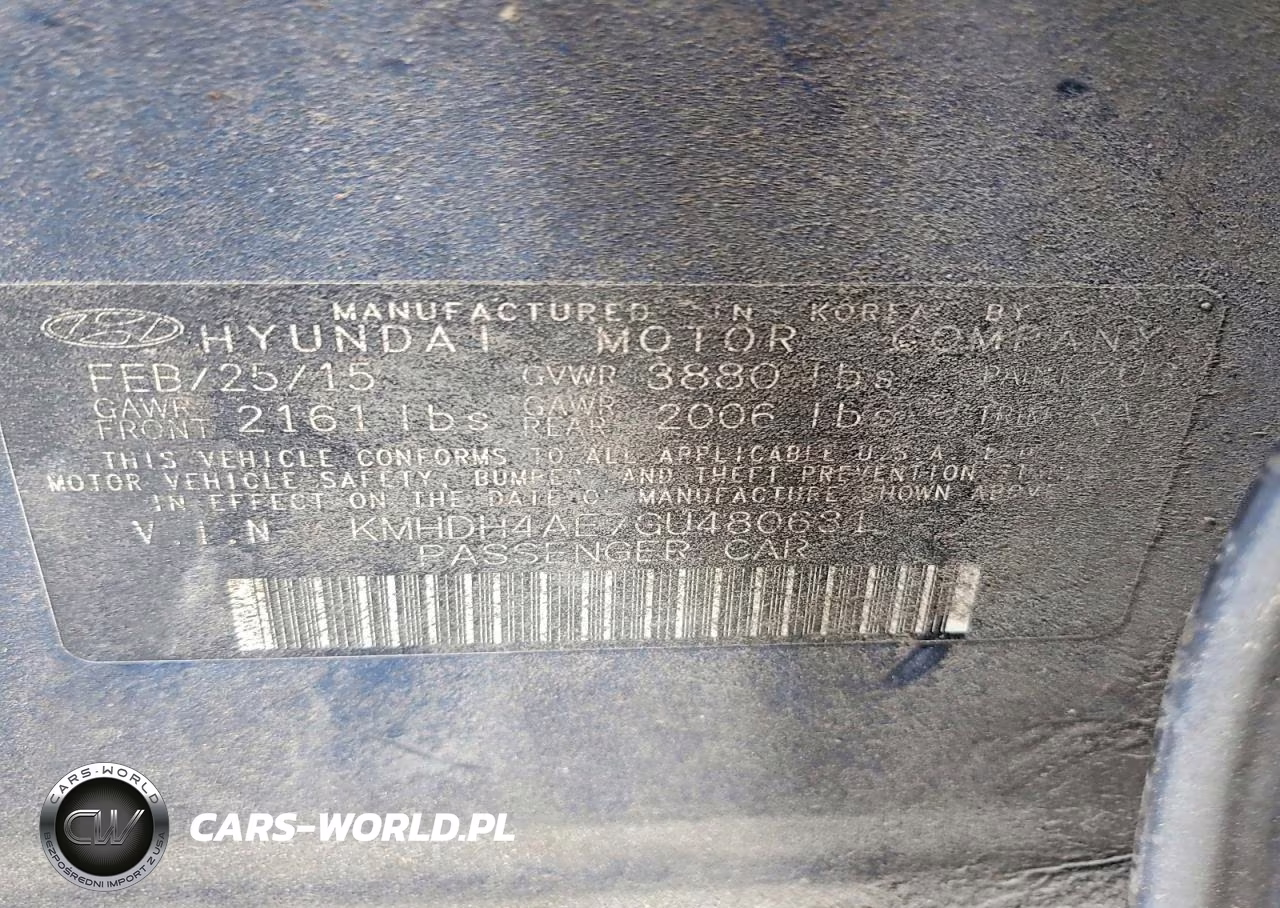2016 Hyundai Elantra Se VIN:KMHDH4AE7GU480631 - 12