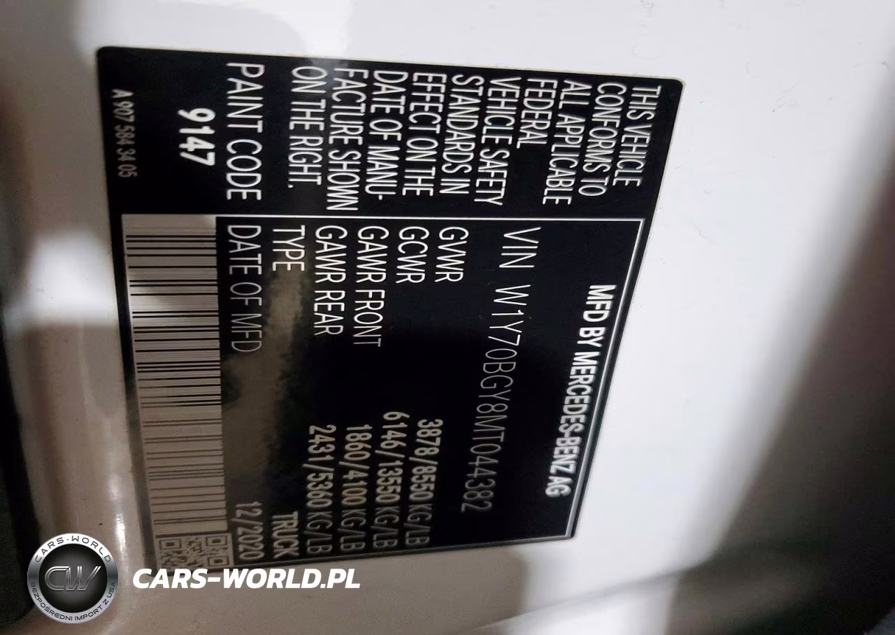 2021 Mercedes Benz Sprinter 1500 Delivery Van VIN:W1Y70BGY8MT044382 - 14
