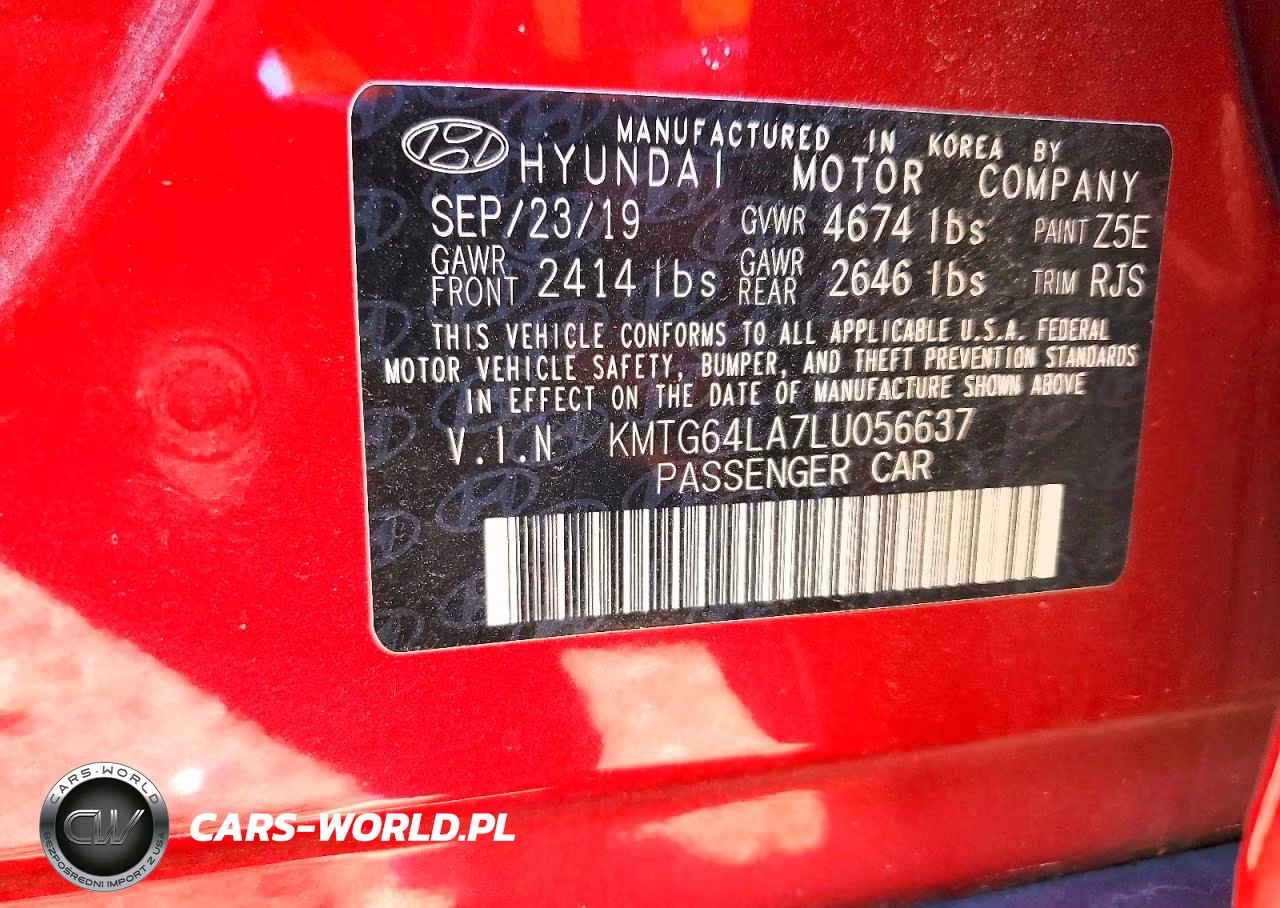 2020 Genesis G70 VIN:KMTG64LA7LU056637 - 12
