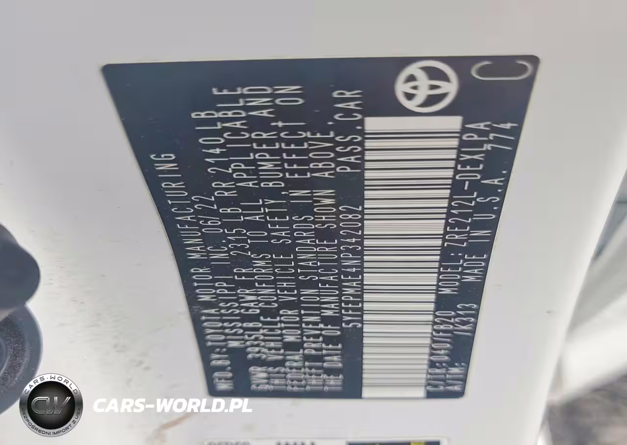 2022 Toyota Corolla Le VIN:5YFEPMAE4NP342082 - 12