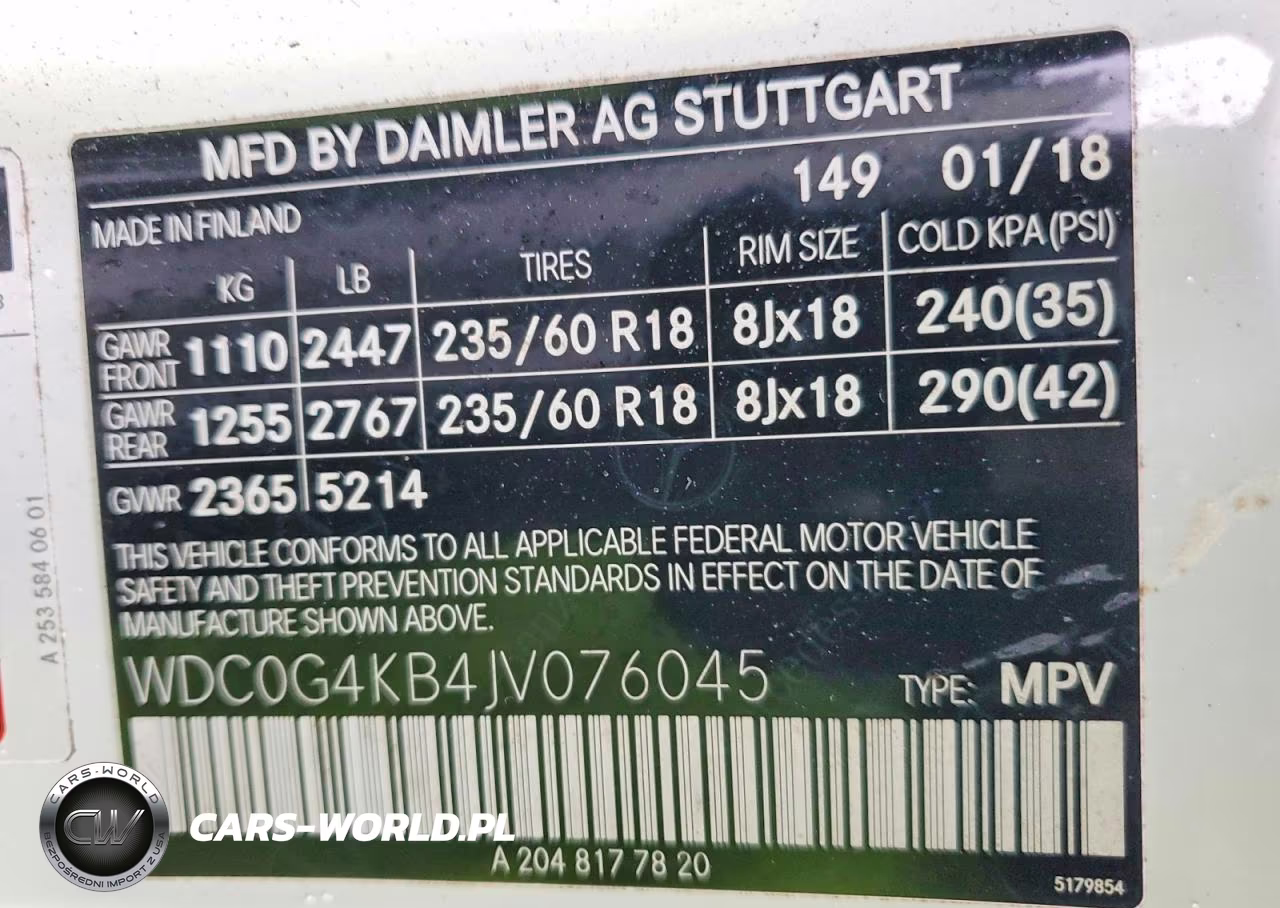 2018 Mercedes-Benz Gls VIN:WDC0G4KB4JV076045 - 13