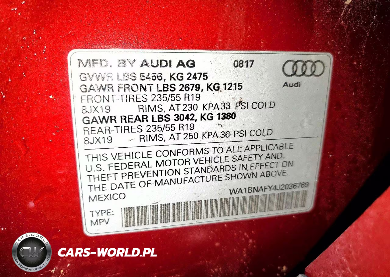 2018 Audi Q5 Premium Plus VIN:WA1BNAFY4J2036769 - 13