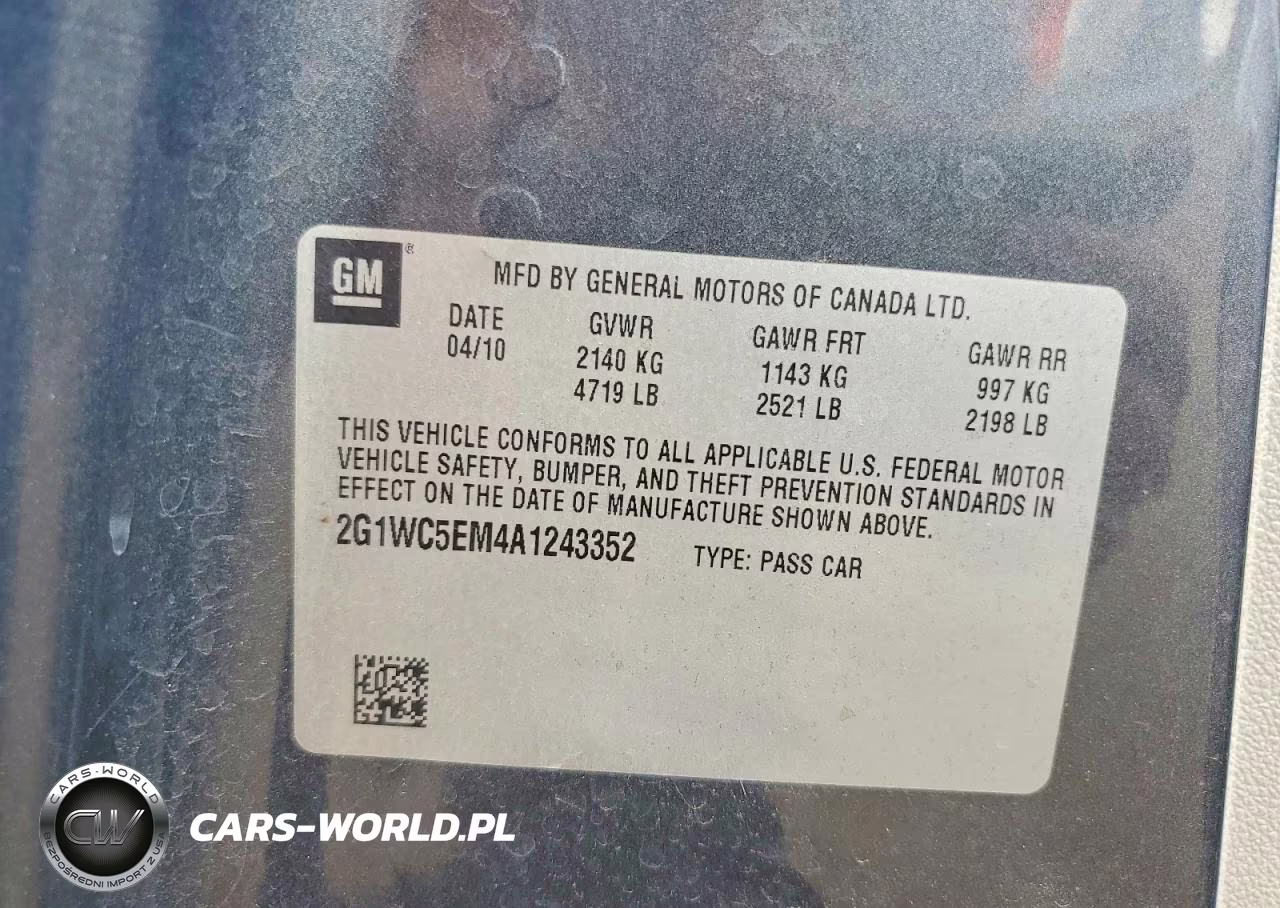 2010 Chevrolet Impala Ltz VIN:2G1WC5EM4A1243352 - 12