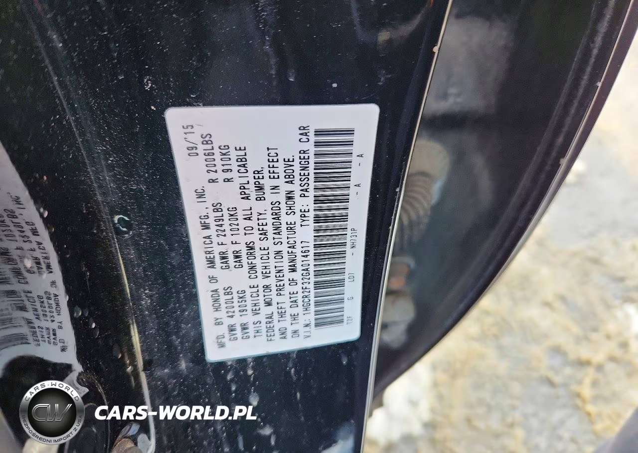 2016 Honda Accord Lx VIN:1HGCR2F32GA014617 - 12