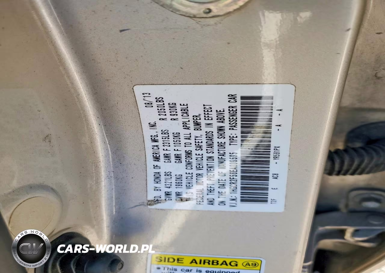 2014 Honda Accord Sport VIN:1HGCR2F56EA009595 - 12