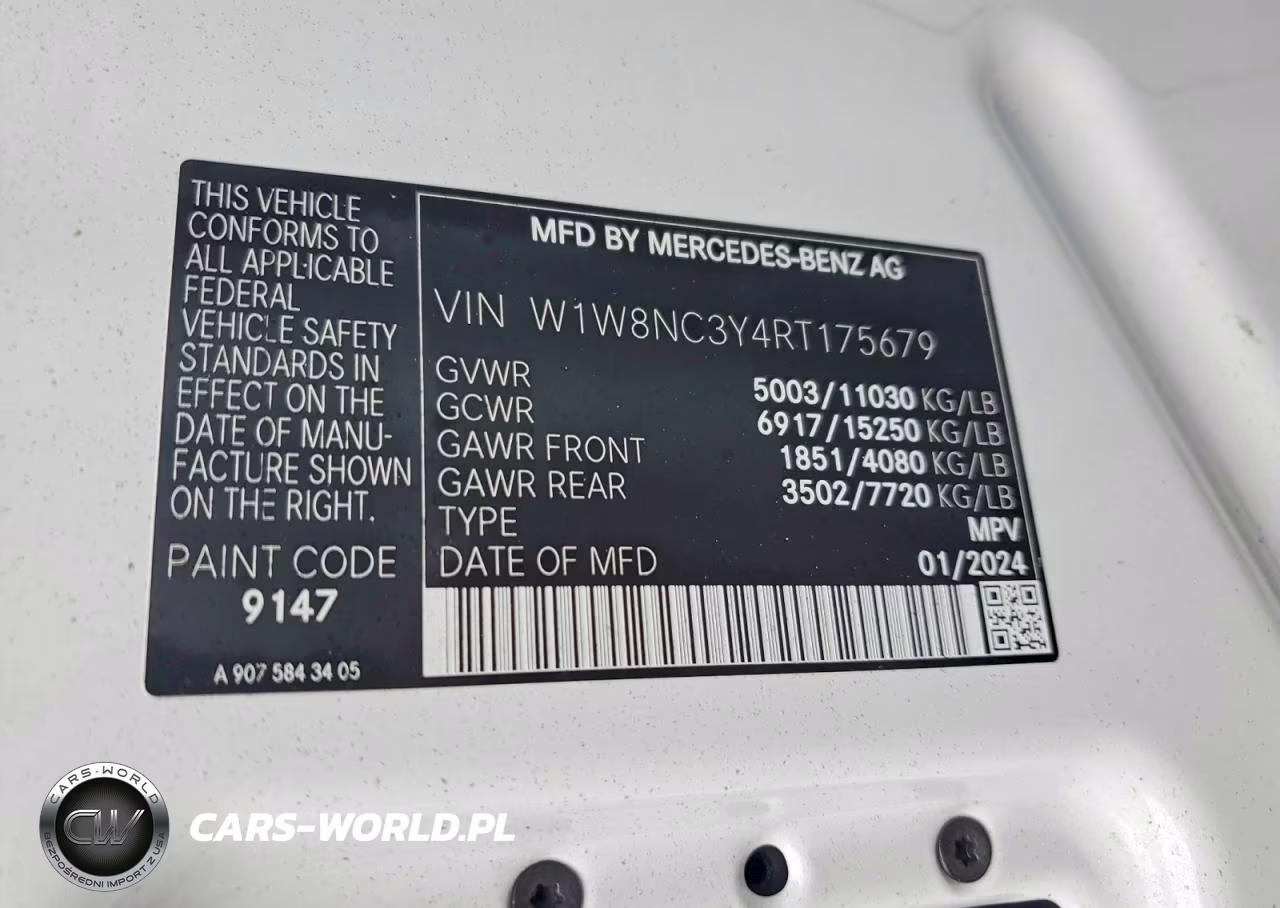 2024 Mercedes Benz Sprinter 3500 Xd Utility - Service Van VIN:W1W8NC3Y4RT175679 - 13