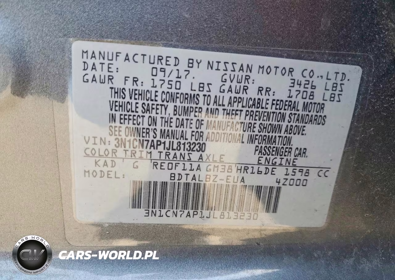 2018 Nissan Versa S VIN:3N1CN7AP1JL813230 - 13