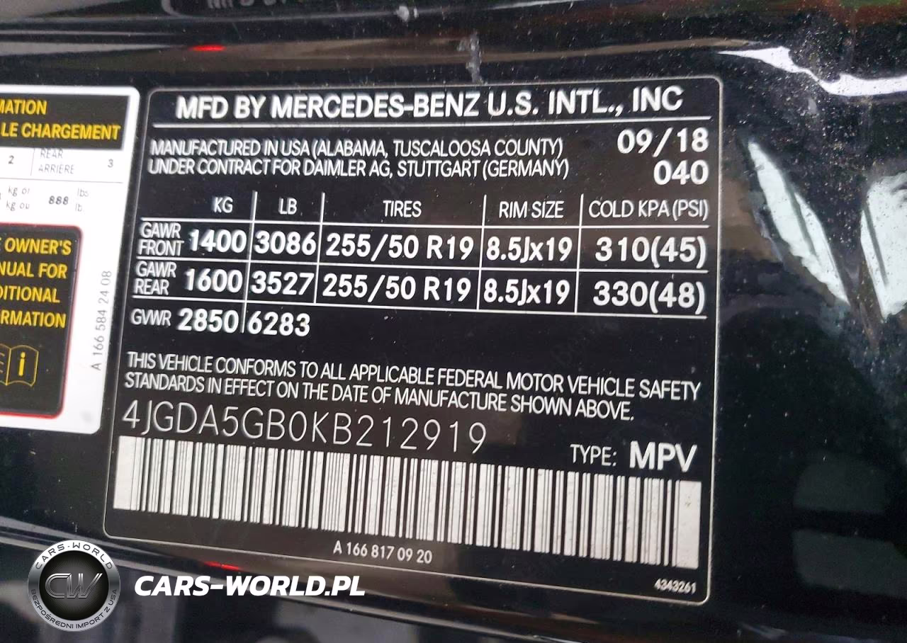 2019 Mercedes-Benz Gle 400 4Matic VIN:4JGDA5GB0KB212919 - 14