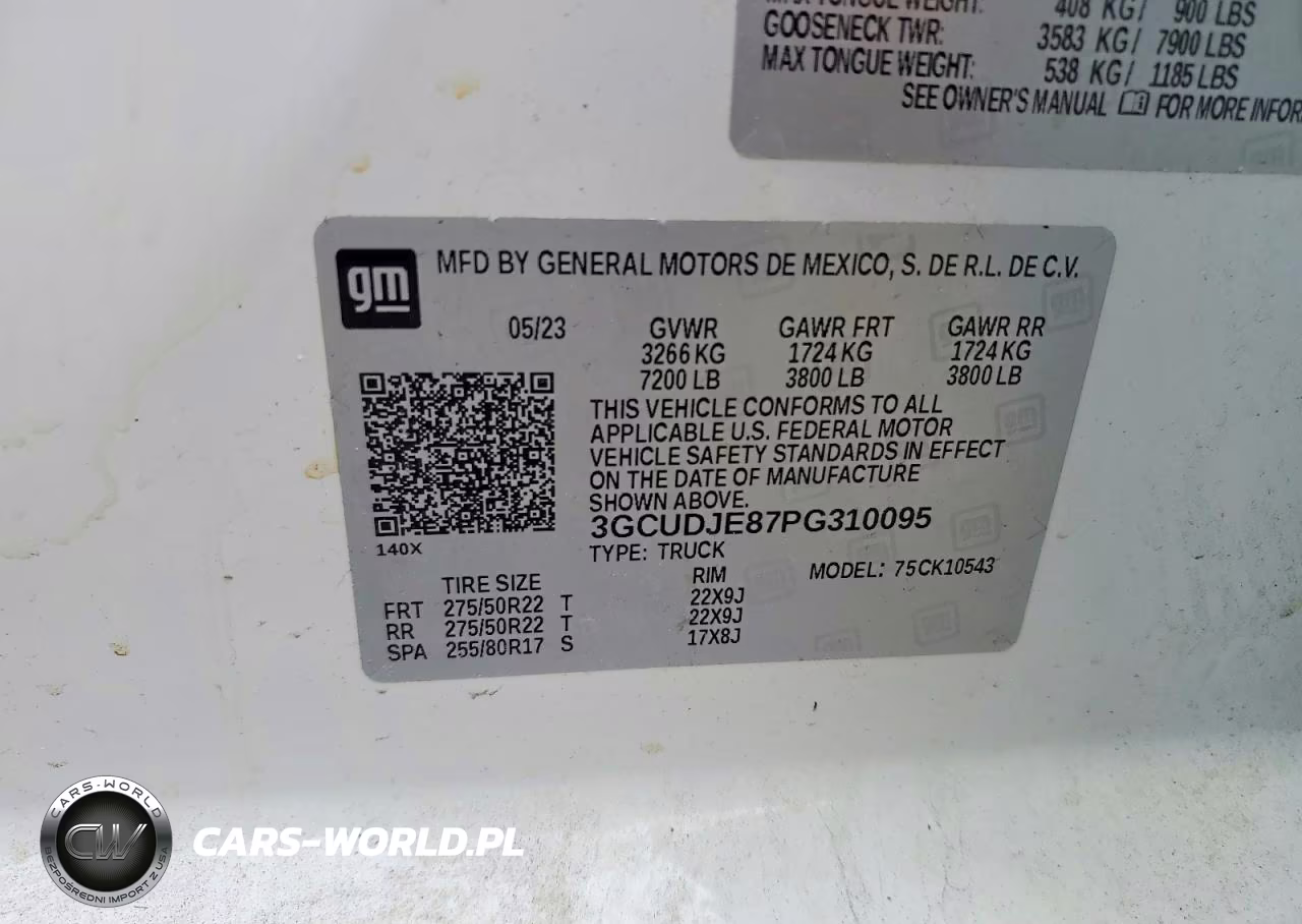 2023 Chevrolet Silverado K1500 High Country VIN:3GCUDJE87PG310095 - 12