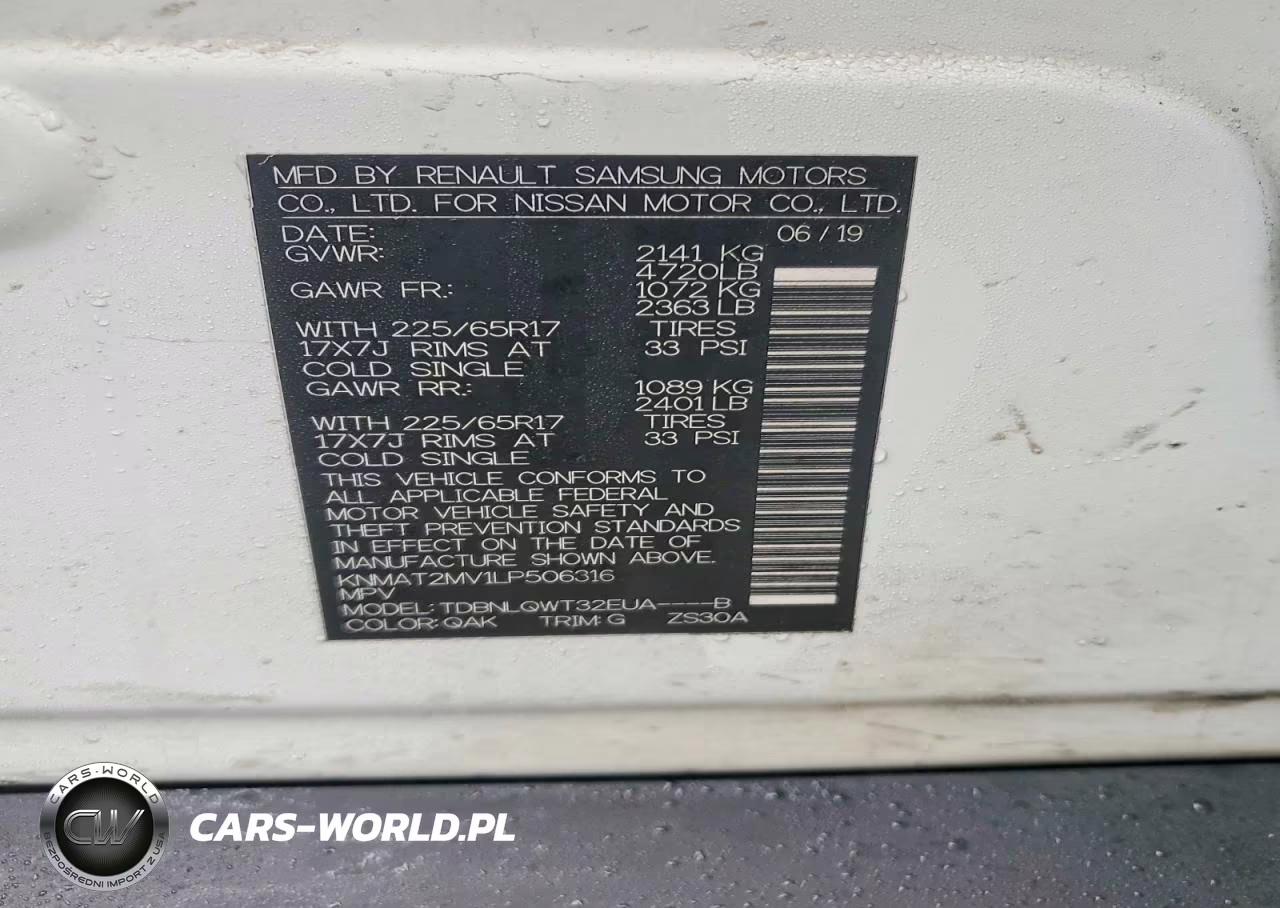 2020 Nissan Rogue S VIN:KNMAT2MV1LP506316 - 13