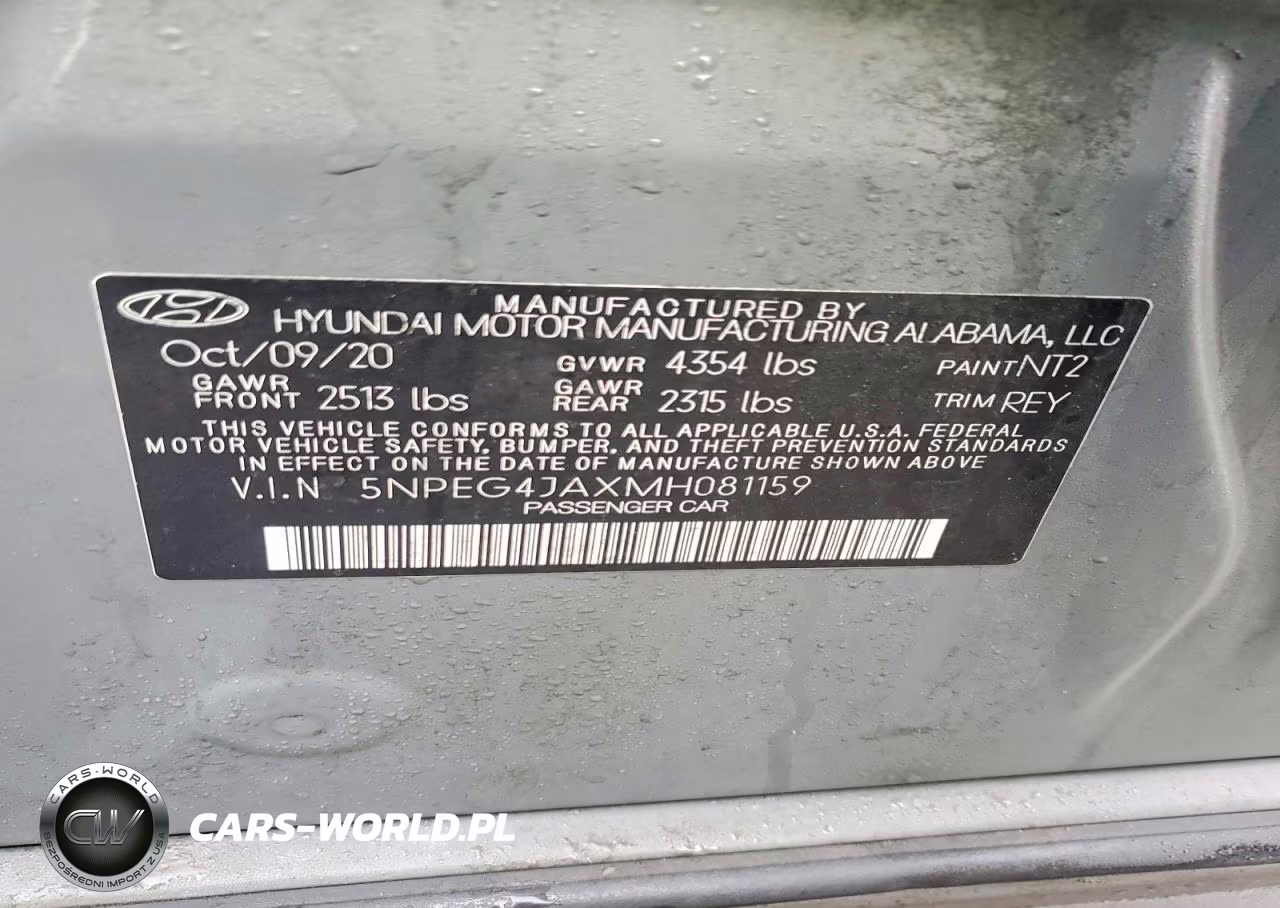2021 Hyundai Sonata Se VIN:5NPEG4JAXMH081159 - 12