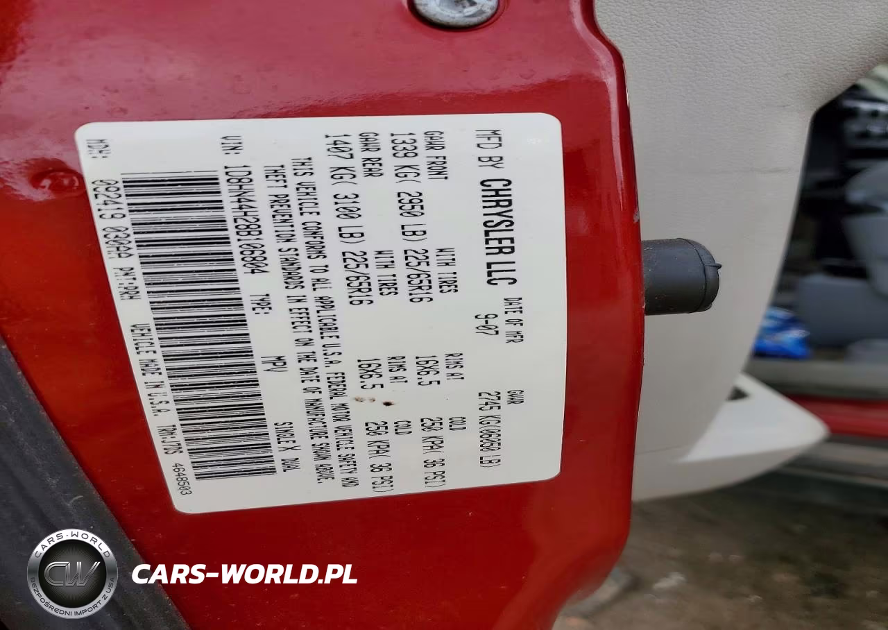 2008 Dodge Grand Caravan Se VIN:1D8HN44H28B106804 - 13