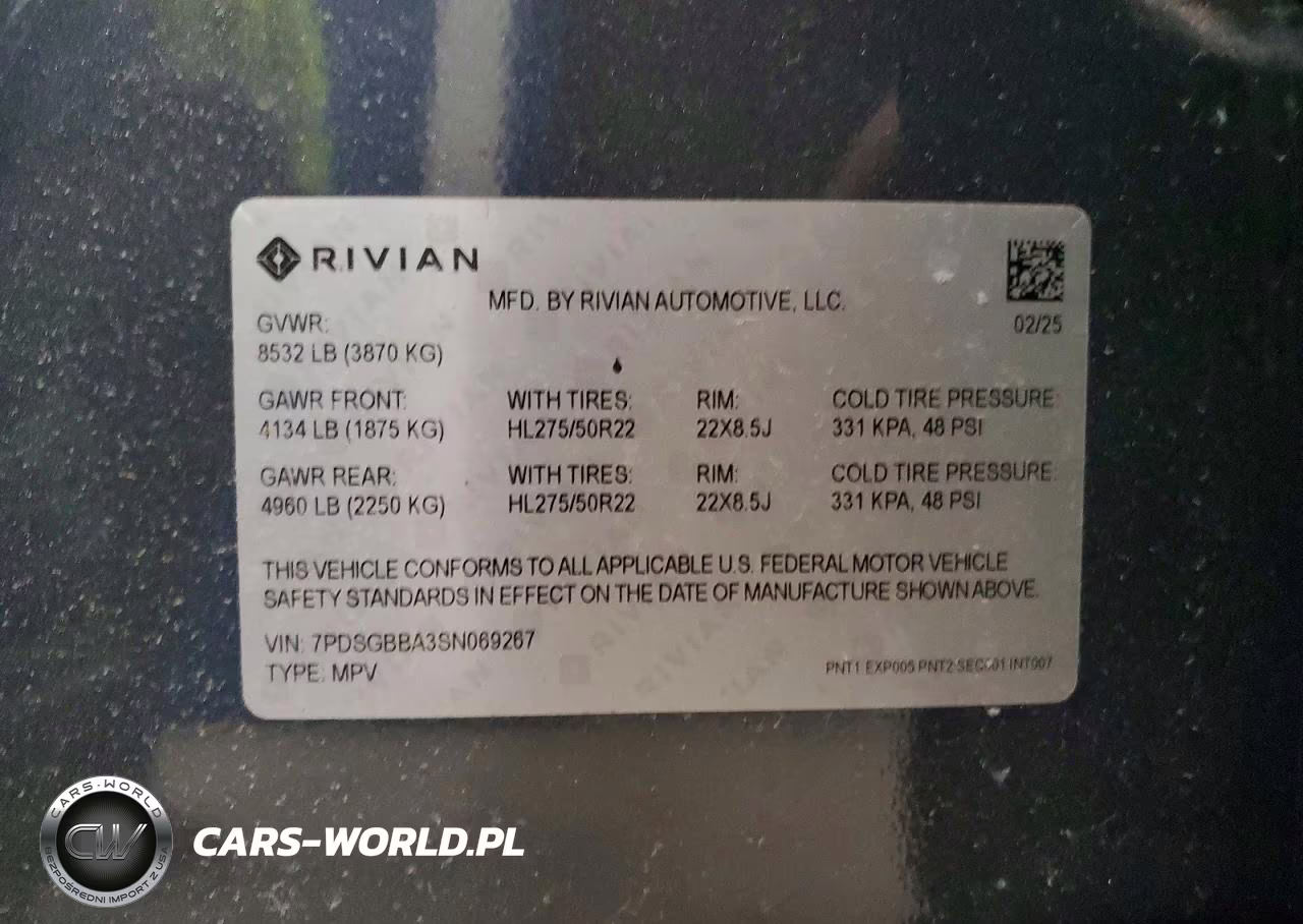 2025 Rivian R1S Adventure VIN:7PDSGBBA3SN069267 - 13