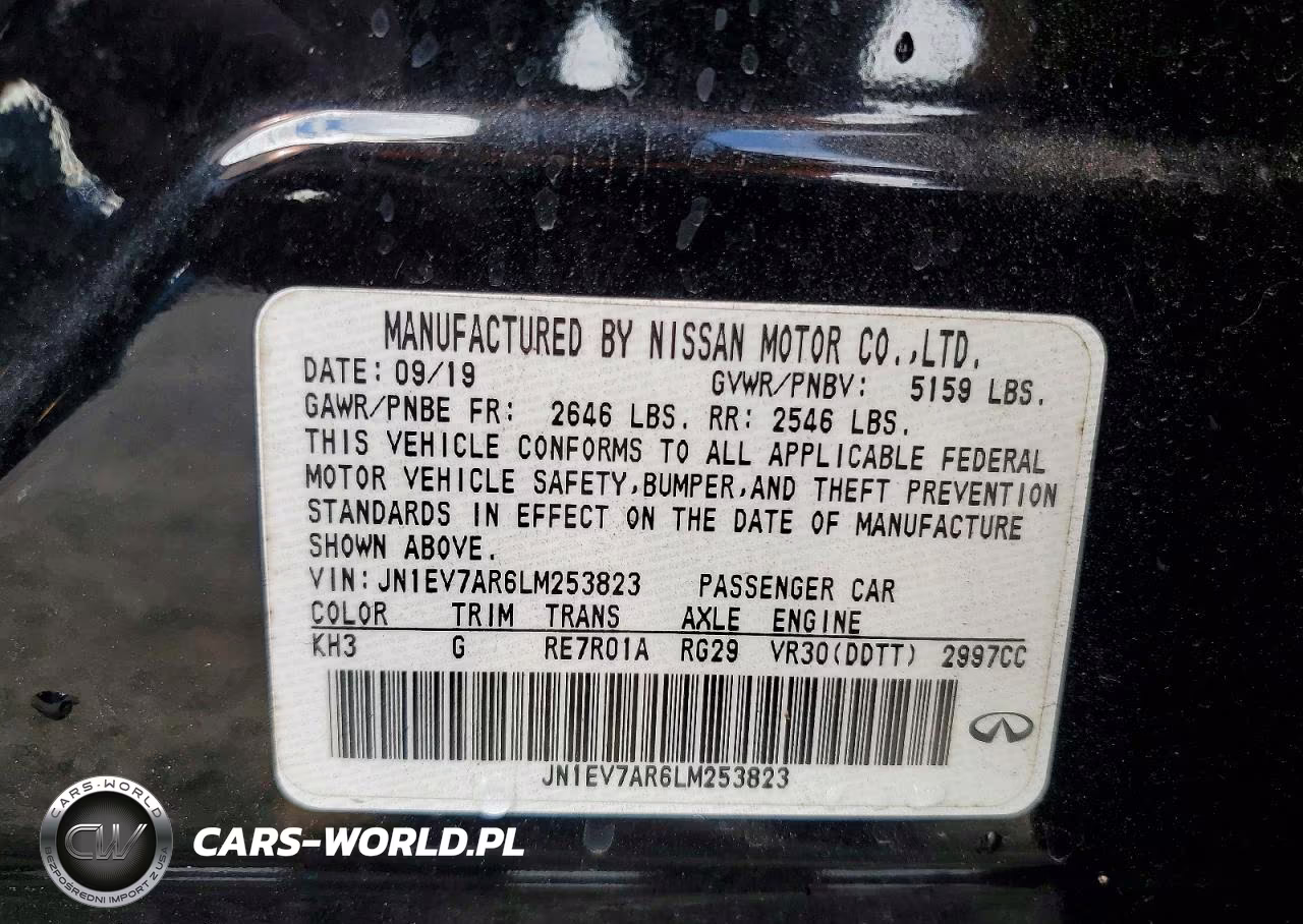2020 Infiniti Q50 Pure VIN:JN1EV7AR6LM253823 - 12