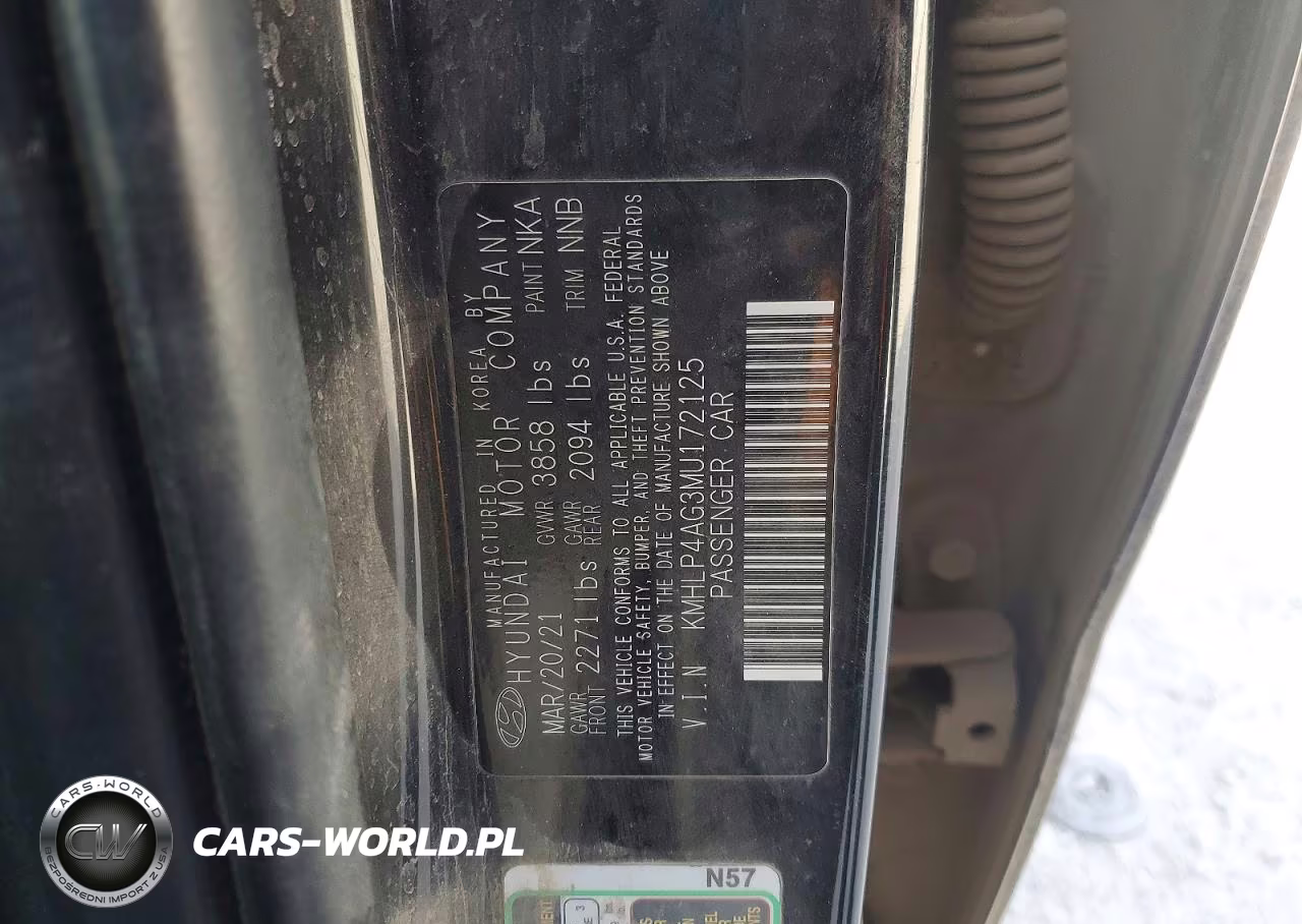 2021 Hyundai Elantra Limited VIN:KMHLP4AG3MU172125 - 12