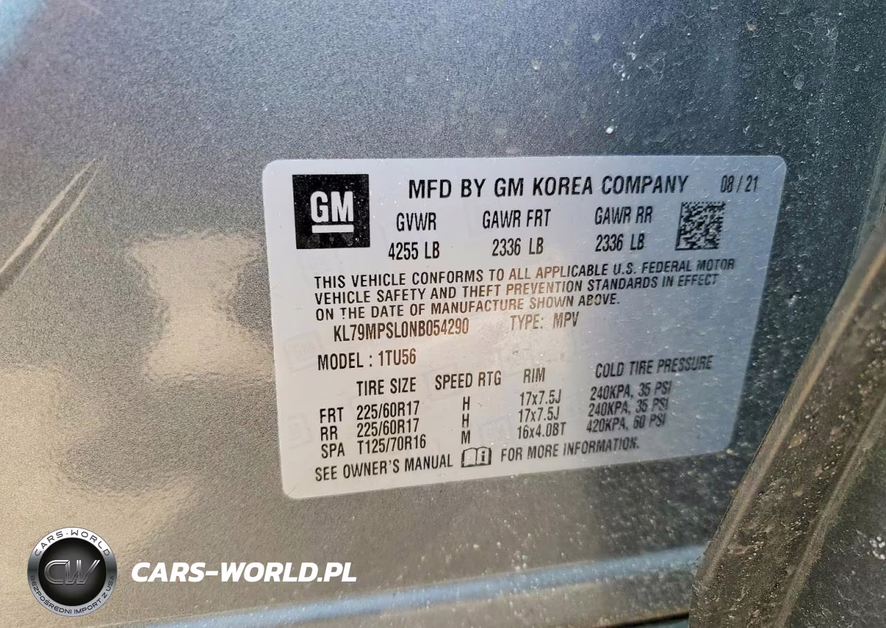 2022 Chevrolet Trailblazer Lt VIN:KL79MPSL0NB054290 - 14
