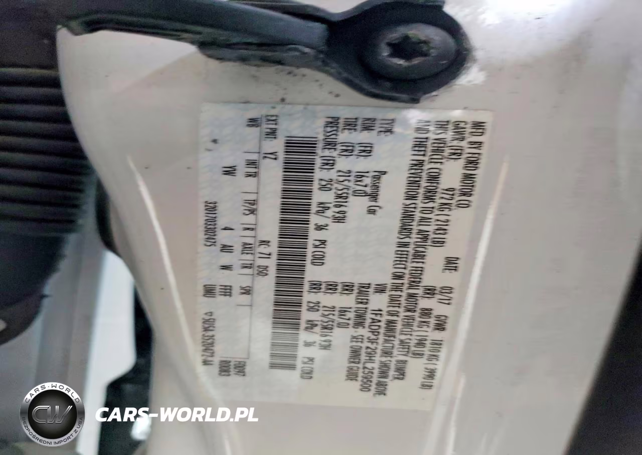 2017 Ford Focus Se VIN:1FADP3F29HL259500 - 12