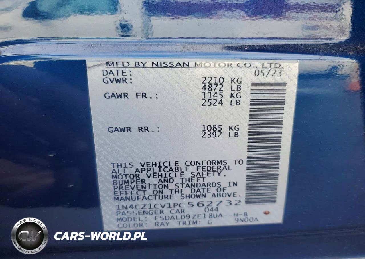 2023 Nissan Leaf Sv Plus VIN:1N4CZ1CV1PC562732 - 13