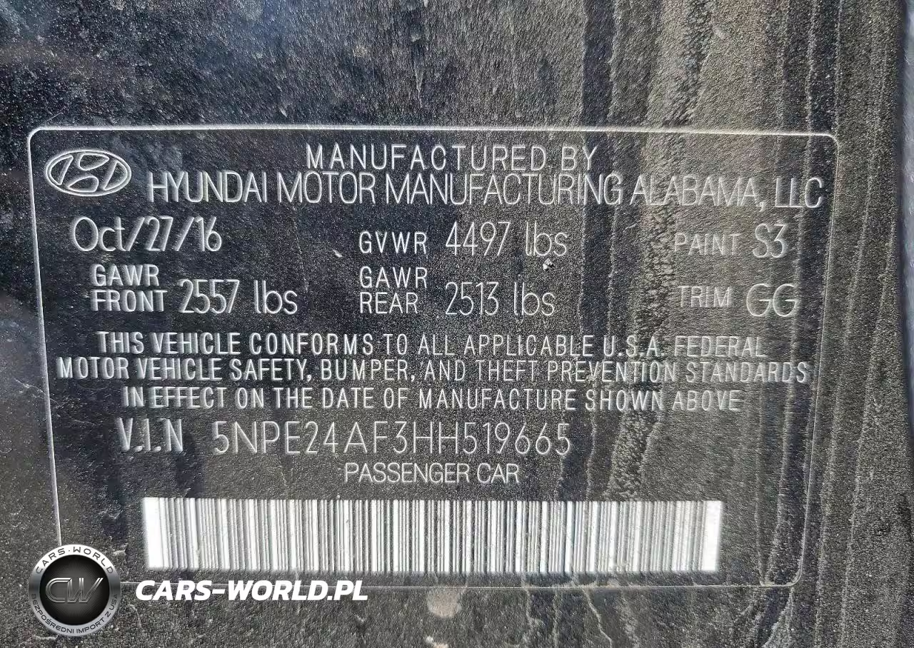 2017 Hyundai Sonata Se VIN:5NPE24AF3HH519665 - 12
