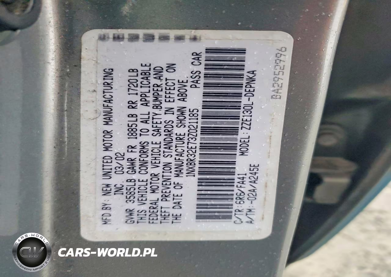 2003 Toyota Corolla Ce VIN:1NXBR32E73Z021185 - 12
