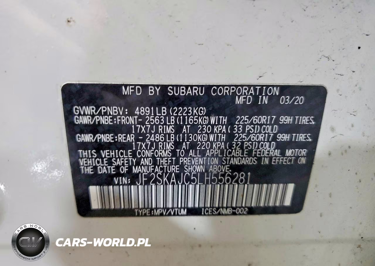 2020 Subaru Forester Premium VIN:JF2SKAJC5LH556281 - 13