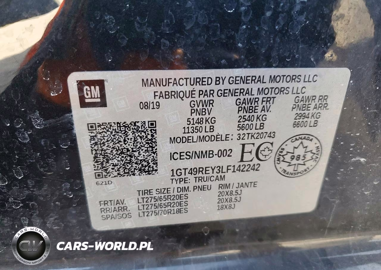 2020 GMC Sierra K2500 Denali VIN:1GT49REY3LF142242 - 13