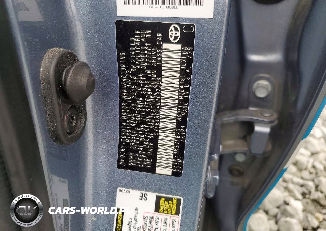 2024 Toyota Corolla Le VIN:5YFB4MDE4RP097796 - 12
