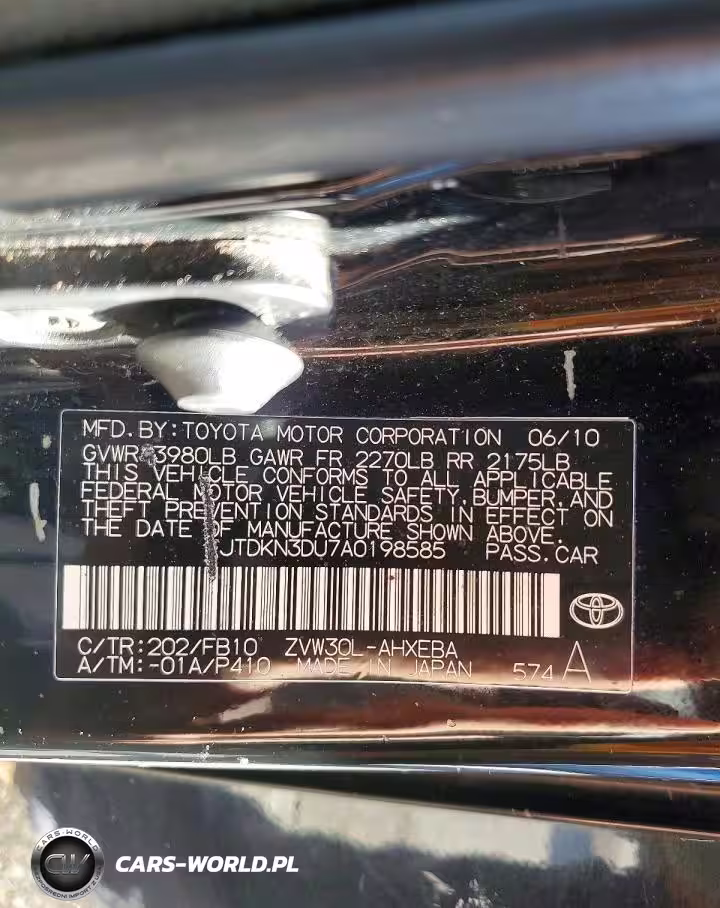 2010 Toyota Prius VIN:JTDKN3DU7A0198585 - 12