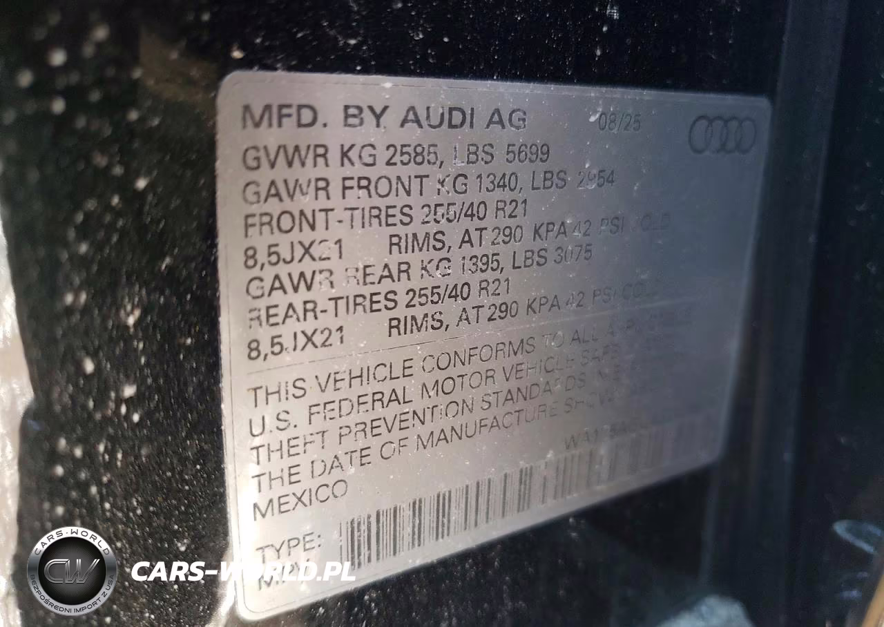 2025 Audi Sq5 Prestige VIN:WA135AGU4S2078506 - 12