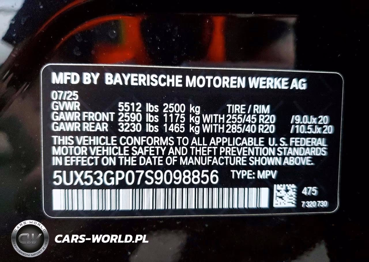 2025 BMW X3 30 xDrive VIN:5UX53GP07S9098856 - 13