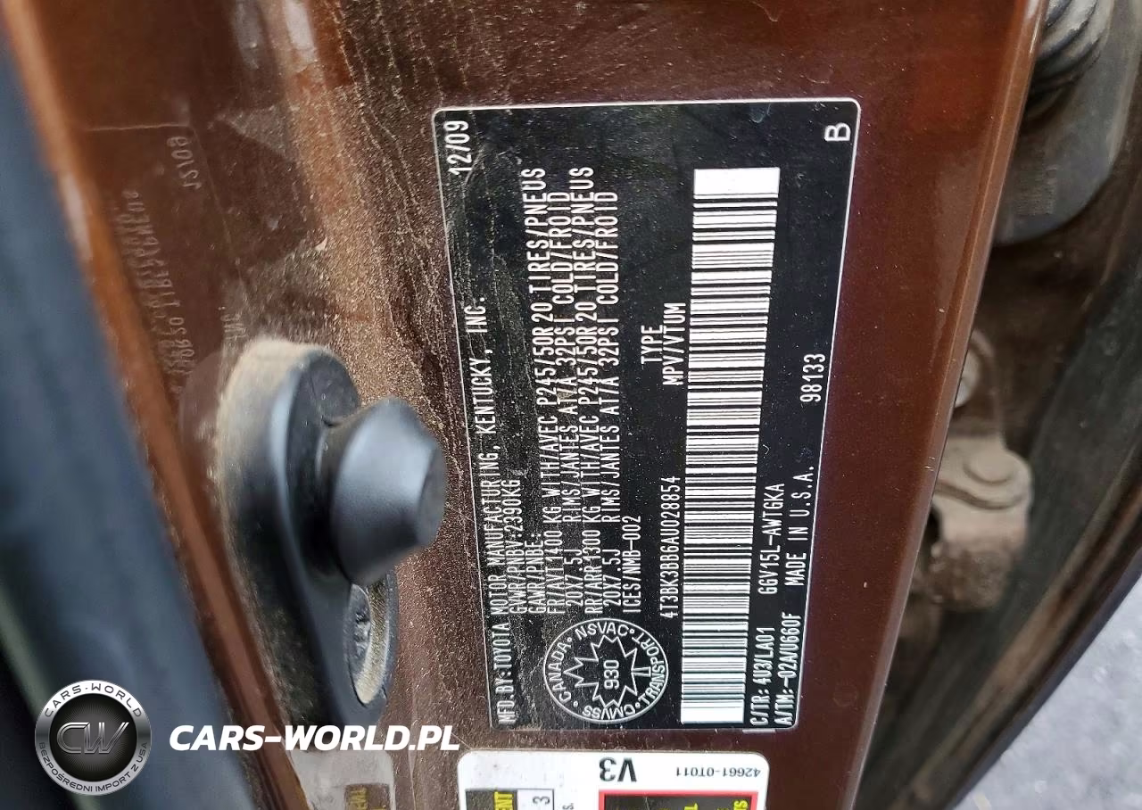2010 Toyota Venza VIN:4T3BK3BB6AU028854 - 13