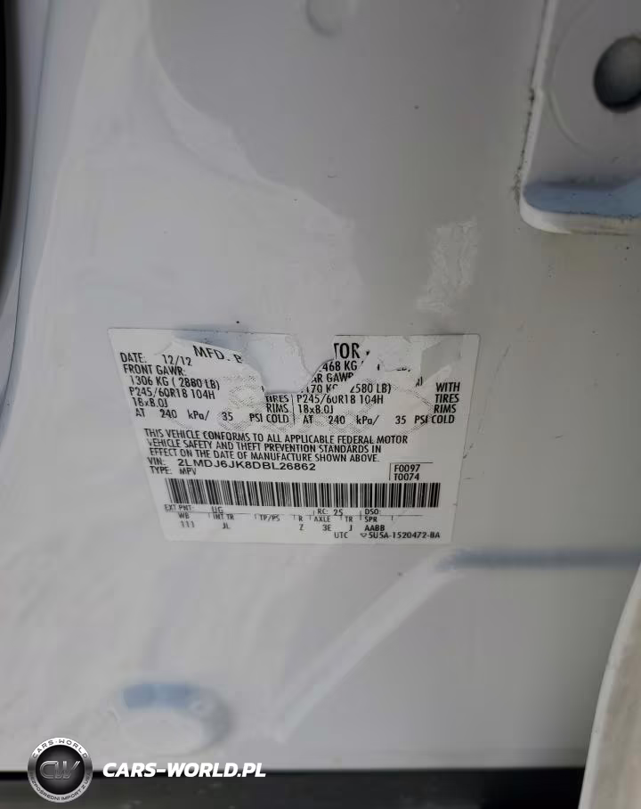2013 Lincoln Mkx VIN:2LMDJ6JK8DBL26862 - 13