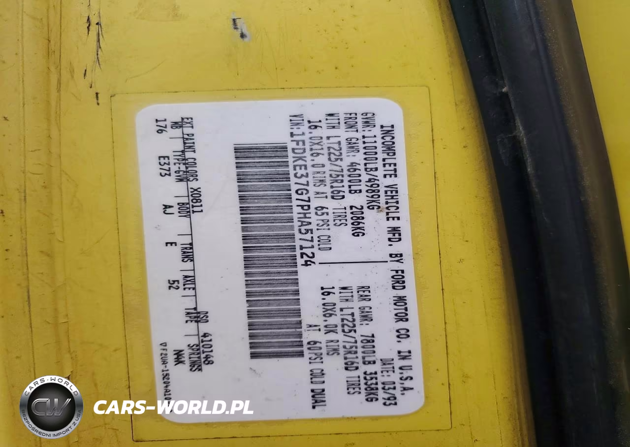 1993 Ford Econoline Morgan Box VIN:1FDKE37G7PHA57124 - 13