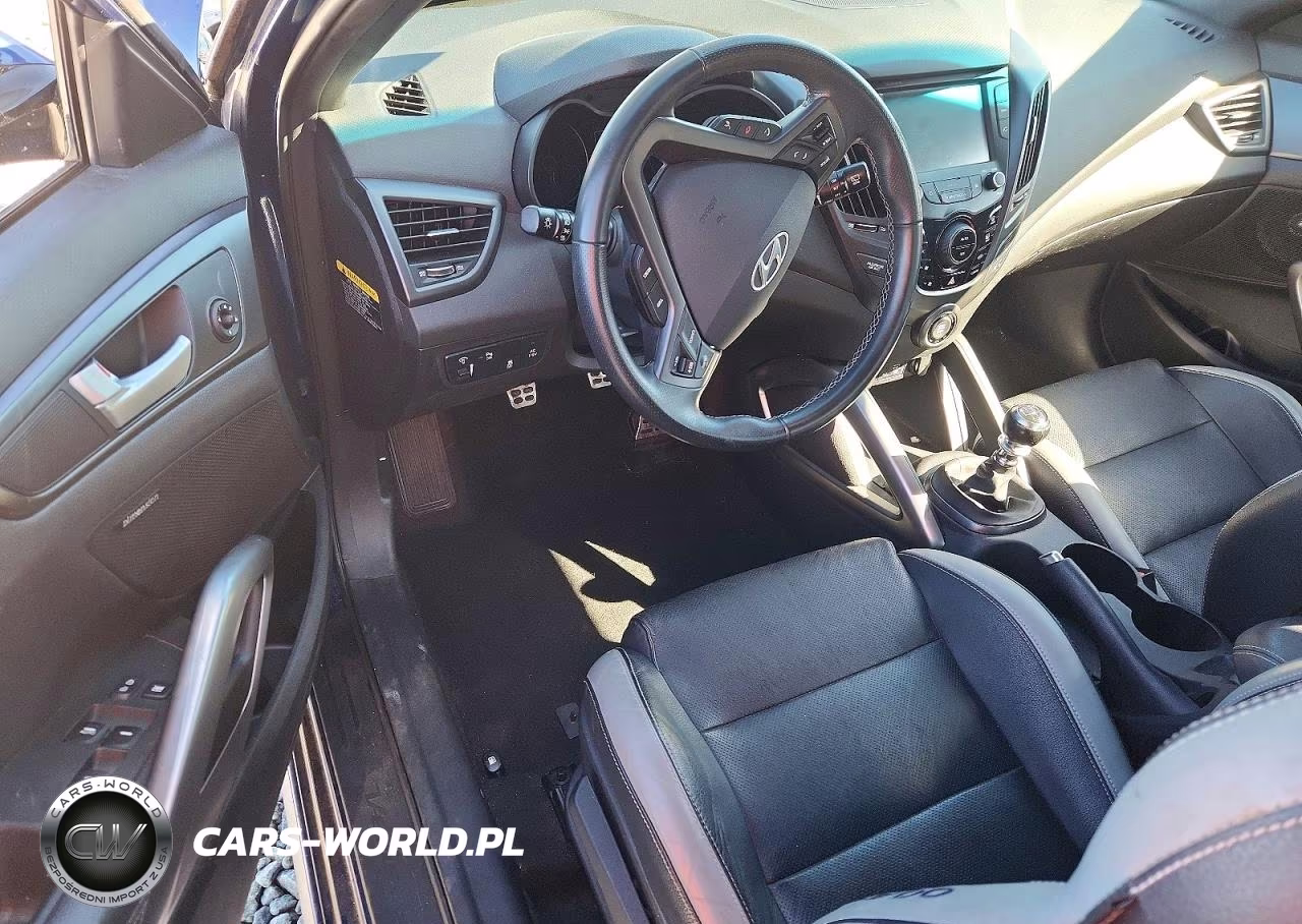 2016 Hyundai Veloster Turbo VIN:KMHTC6AEXGU272233 - 8