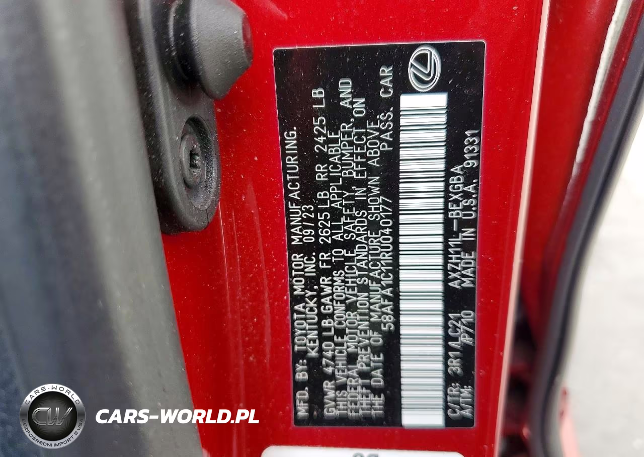 2024 Lexus Es300H VIN:58AFA1C11RU040177 - 12
