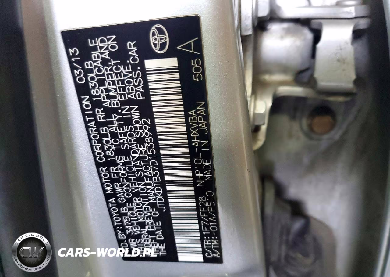 2013 Toyota Prius C VIN:JTDKDTB37D1538992 - 12