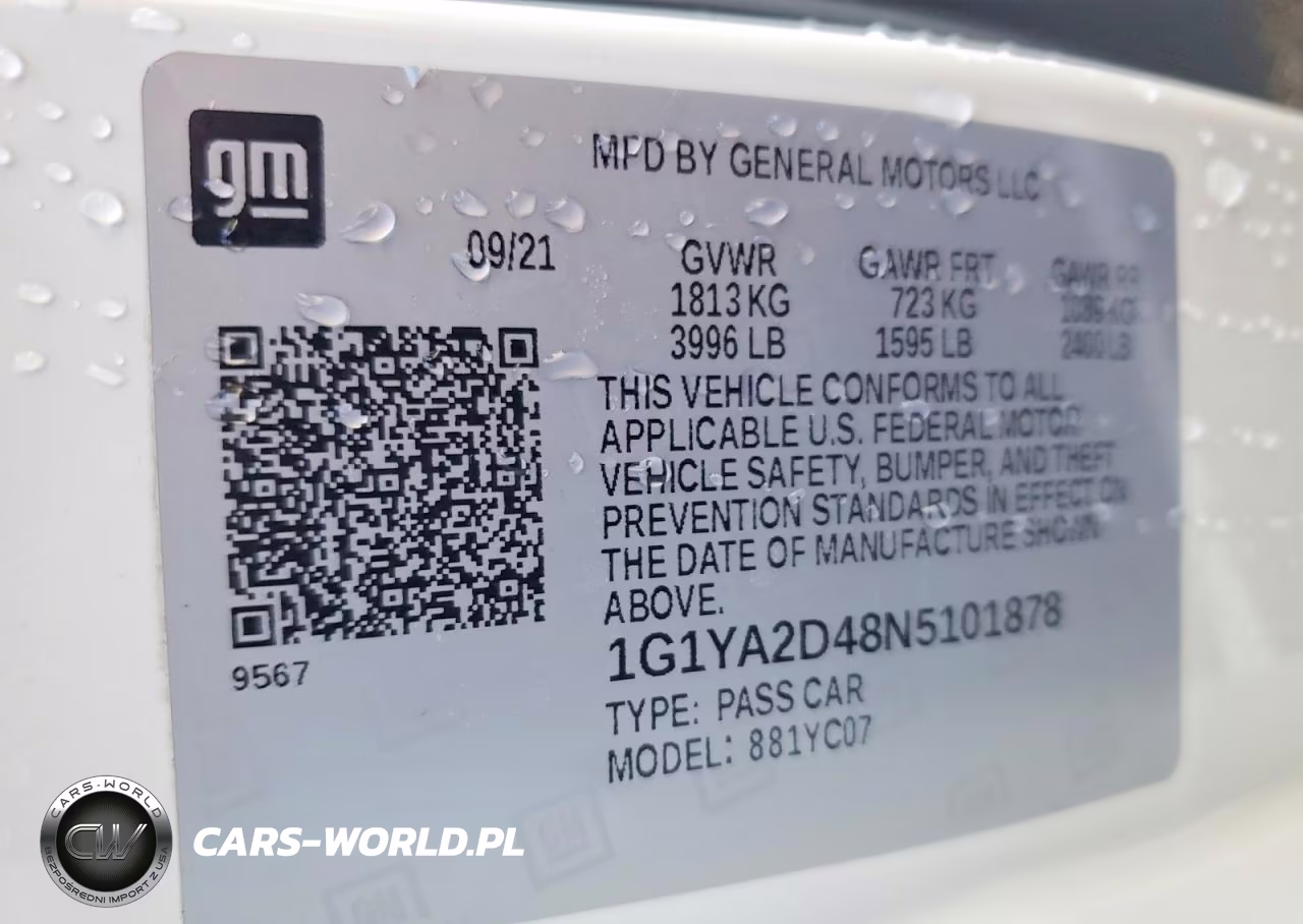2022 Chevrolet Corvette Stingray 1Lt VIN:1G1YA2D48N5101878 - 13