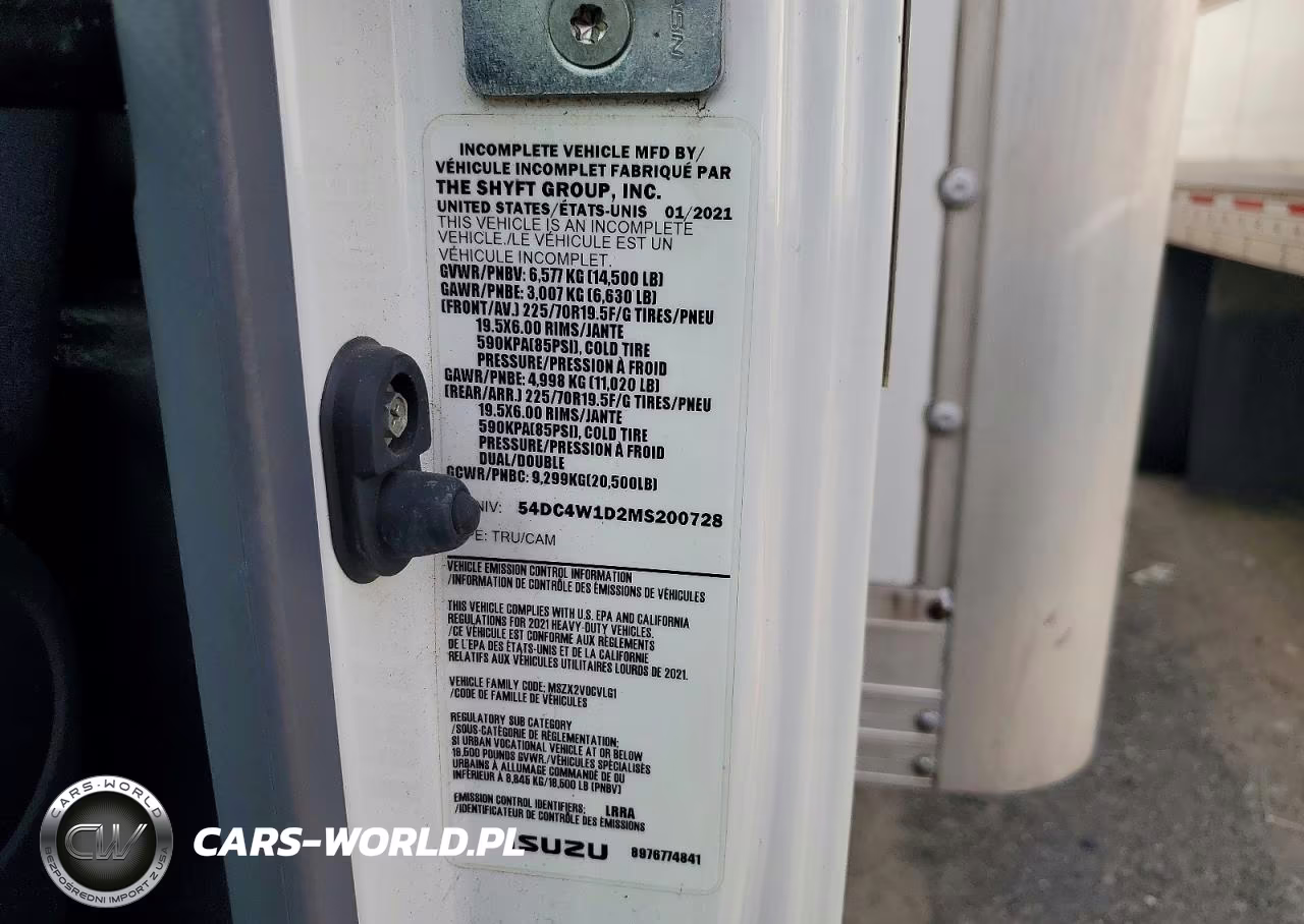 2021 Isuzu Npr Hd Box Truck VIN:54DC4W1D2MS200728 - 13